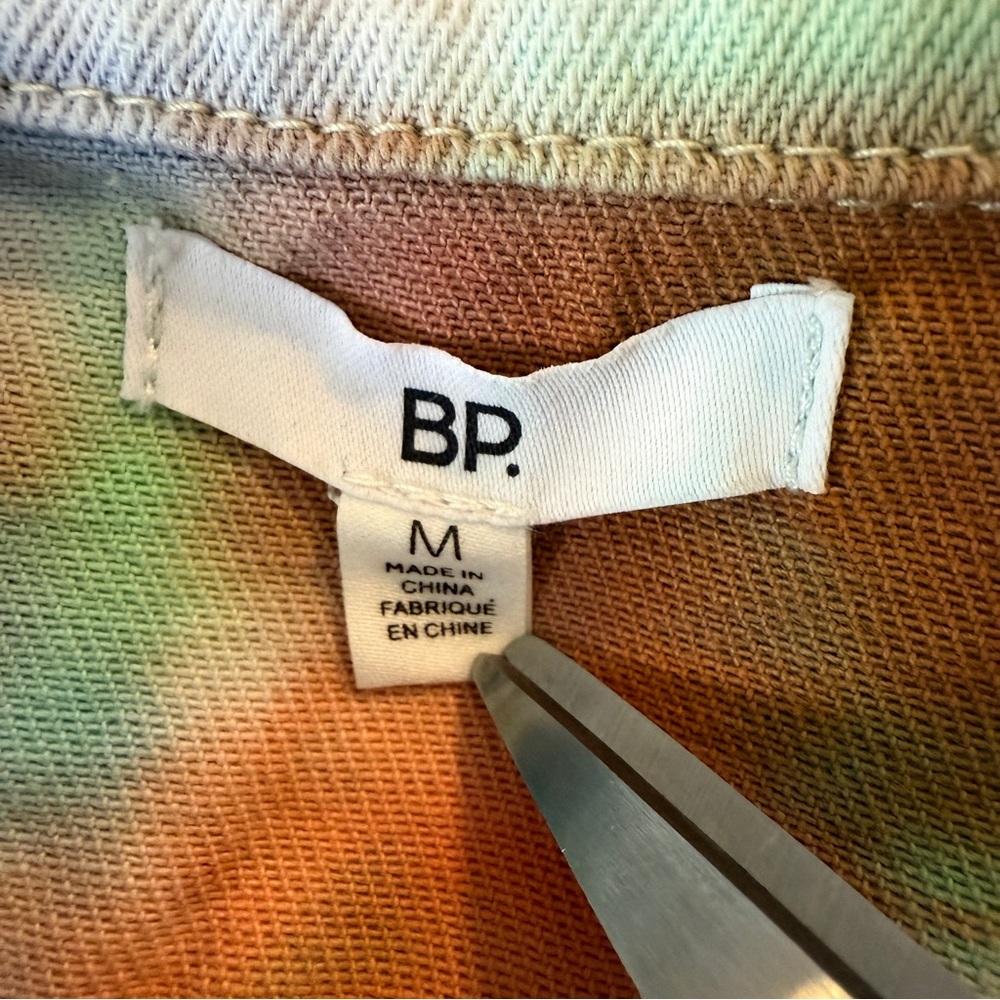 BP Tie-Dye Denim Jacket Women’s Size Medium - Picture 8 of 11